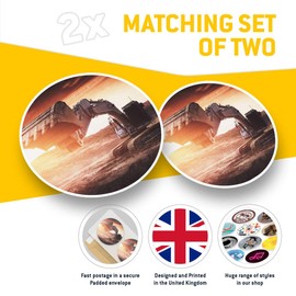 Vinyl Stickers (Set of 2) 7.5cm - Construction Plant Machinery Digger #14812