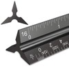 Architectural Scale Ruler, 12" Aluminum Architect Scale, Triangular Scale, Scale