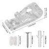 Rybtd 6 PCS Child Safety Clear Roman Blind P Clip