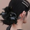 Coletero De Malla con Pedrería, Banda Elástica para Moños, Accesorios