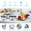Belwares Mixing Bowls with Lids Set of 5 - Stainless