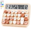VEWINGL Mechanical Switch Calculator, 12 Digit Large LCD Display and