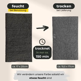Grünschloss Dish Cloths Dish Cloths Grey Dark (8X) Washable Cleaning Cloths Cotton & Wood Pulp (Made in Sweden) Sponge Cloth Kitchen Extra Absorbent – Kitchen Washcloths Modern & Hygienic