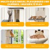 5-Levels Door Hanging Cat Climber, Vertical Door-Mounted Cat Tree Tower