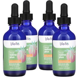 Lifeflo iodine potassium iodide orange 59ml 4 x Lifeflo / 라이프플로 요오드 요오드화칼륨 Lifeflo iodine potassium 오렌지 59ml 4개