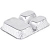 Disposable 3 Compartment Aluminum Dinner Foil Pan/Tray with Board Lids