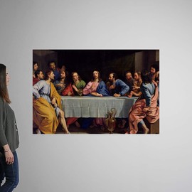 CANVAS ON DEMAND The Last Supper, 1648 Wall Decal, Religious Artwork