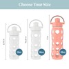 Lifefactory 22-Ounce Glass Water Bottle with Active Flip Cap and