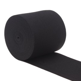 COTOWIN 2.5-Inch Black Knit Heavy Stretch High Elasticity Elastic Band 4 Yards