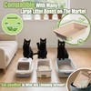 Disposable Litter Boxes for Cats Large: 6-Pack Leak-Proof Sustainable for