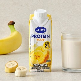 CJ CheilJedang Alive Protein Banana 250ml x2 / CJ제일제당 얼티브 프로틴 바나나 250ml x2개
