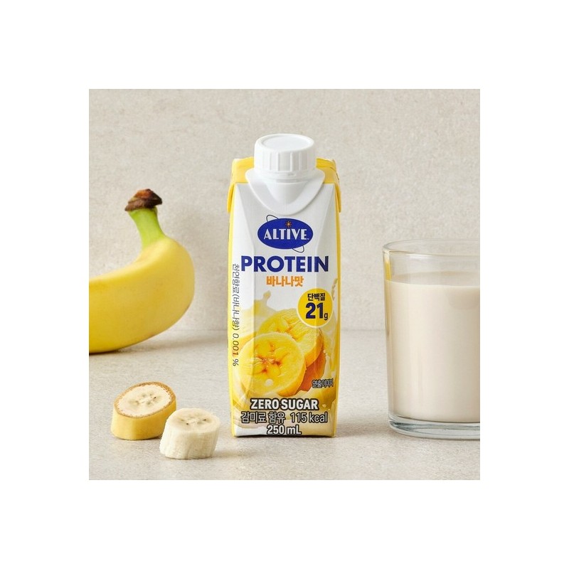CJ CheilJedang Alive Protein Banana 250ml x2 / CJ제일제당 얼티브