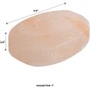 Pure Himalayan Salt Works Flat Oval Massage Stone, Pink Crystal