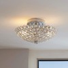 Home Decorators Barclay 2-Light Chrome and Crystal Flush Mount