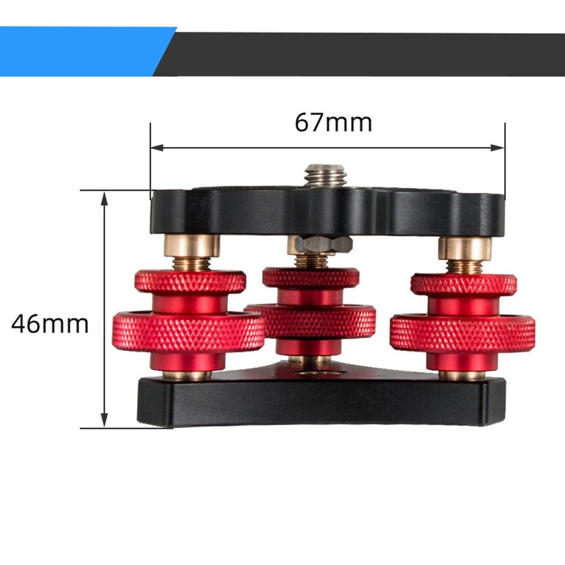 Camera Panoramic Panning Base, 3/8 Inch Screw Aluminum Alloy Panorama