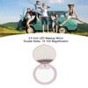 3.5 Inch LED Mirror 1X 10X Magnification Double Sided Makeup