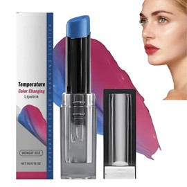 PH Adjusting Lip balm,Colour Changing Lipstick,Temperature Changing Li-Pstick,Tinted Li-P Balm,Long-Lasting Moisturizing And Hydrating,Compact&Convenient(Blue Turns Pink)