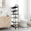 Seadasyoon 6 Tier 10in Slim Rolling Storage Cart with Handle,
