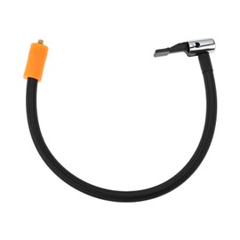 Briny River M6 Tire Inflator Hose Adapter Length 40cm for Clip-On Chuck for Tire Nozzle Car Motorcycle Bicycle Inflator Air Pump Hose Connector
