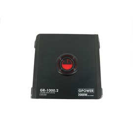 Gravity GR1000.2 2 Channels 2000 Watts Peak Power Car Audio Stereo Bridgeable Amplifier with Class AB Technology MOSFET PWM Power Supply TRI-Mode Operation