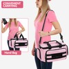 Trahzia Pink Tool Bag for Women, Portable Tool Box Organizer