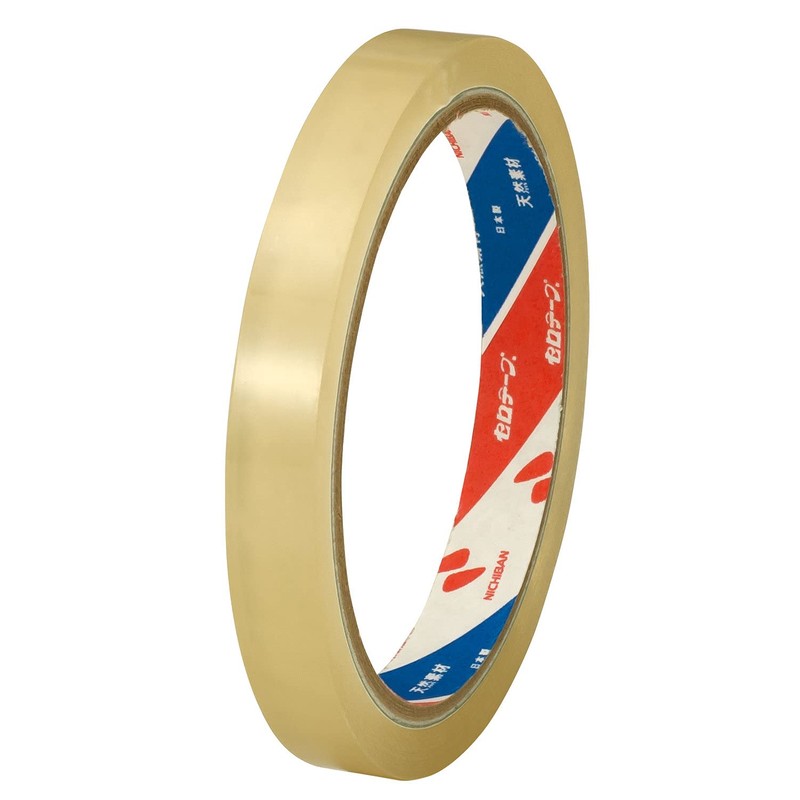 Nichiban Cellophane Tape, Large Rolls, Set of 10 Rolls, 0.5
