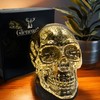 Cello Flame Skull LED Night Light - Gold Skull Desk
