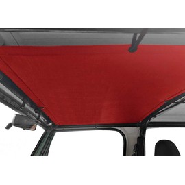 Shadeidea Sun Shade for Jeep Wrangler TJ 1997-2006 Sunshade Top Front-Cherry Red Mesh Screen Cover UV Blocker with Grab Bag Storage Pouch-10 Year Lasting