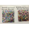 BabyEmma2007 Solvent Resistant BUTTERFLY shape Glitter-Rainbo