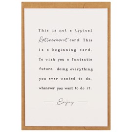 CJ&M Funny Retirement Card, Retirement Card for Friend.Heartfelt Poem Retirement Card for Friends, New Beginning Card for Retiree, Retirement Encouragement Card for Him Her.Happy Retirement Card,