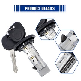 HiSport Ignition Lock Cylinder Switch US-312L W/2 Keys Replacement for Chevy Silverado Avalanche Tahoe Suburban GMC Sierra Buick Hummer Bravada Pontiac 1999-2007