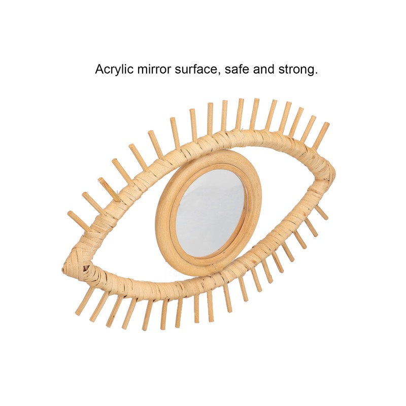 Nordic Innovative Hanging Mirror Wall Mounted Retro Art Entrance Mirror