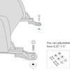 Premium Solid Front Seat Spacer, 0.25" to 1.5" Adjustable Seat
