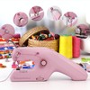 Hand Sewing Machine with Double Thread, Portable Electric Mini Sewing