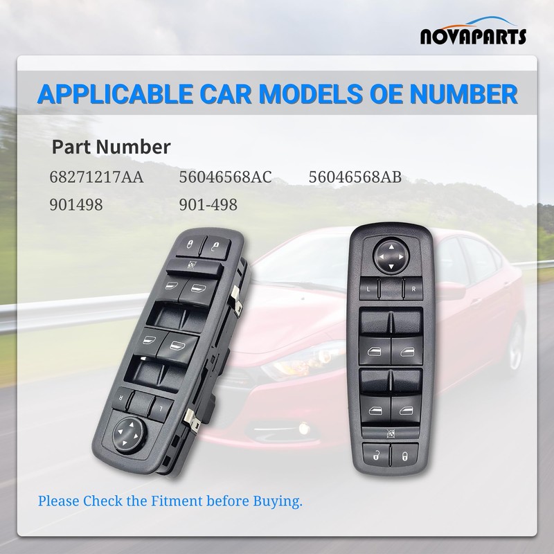 Interruptor de ventana Master Power para Dodge Dart de 2013