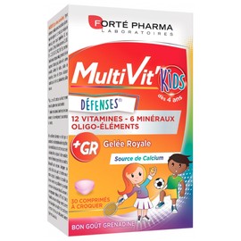 Forté Pharma MultiVit'Kids Defenses 30 Tablets to Crunch