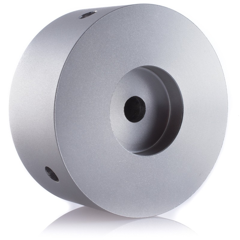 Hifi Lab Pot Aluminium 48x22 Audio Rotary Knob Solid Silver