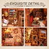 Fsolis DIY Book Nook Kit, Dollhouse Miniature House Kit with
