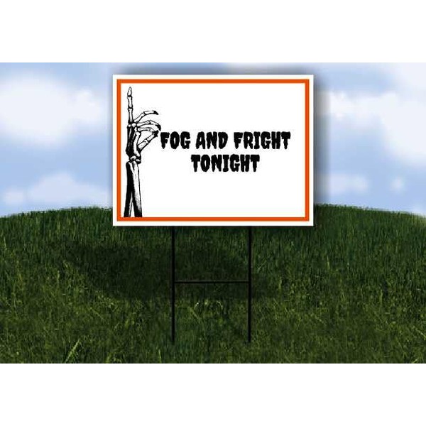 FOG AND FRIGHT TONIGHT Halloween Skeleton UP ARROW 1 Single