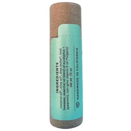 LB Love Organics Plastic Free Lip Love | Jumbo Organic Lip Balm | Organic Beeswax and Plant Based | Zero Waste Natural Lip Balm (Spearmint Eucalyptus)