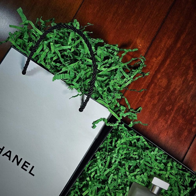 GoooodGift - 3 oz - Green - Crinkle Cut Paper