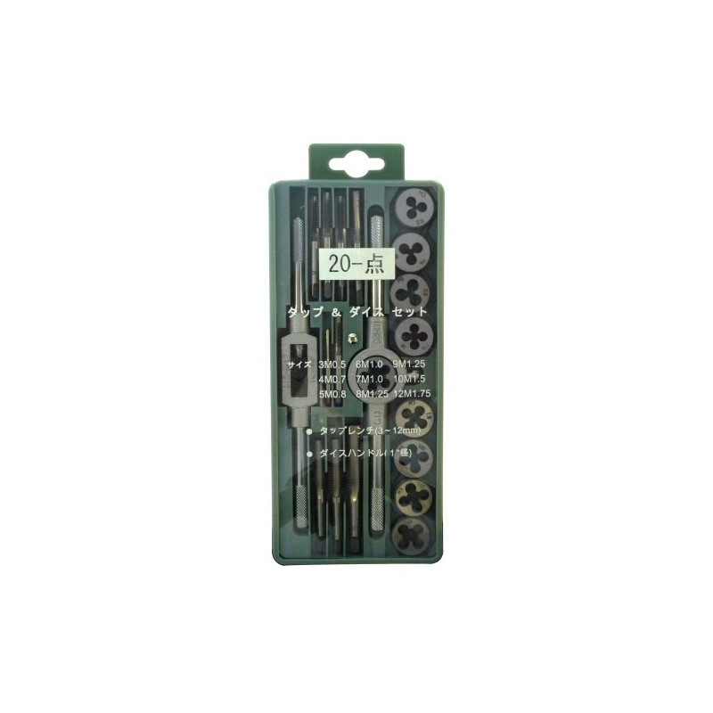 GREENCROSS LT-20B Tap Dice Set, 20 PC