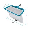 POOLWHALE Professional Pool Skimmer Net, Heavy Duty Swimming Leaf Rake