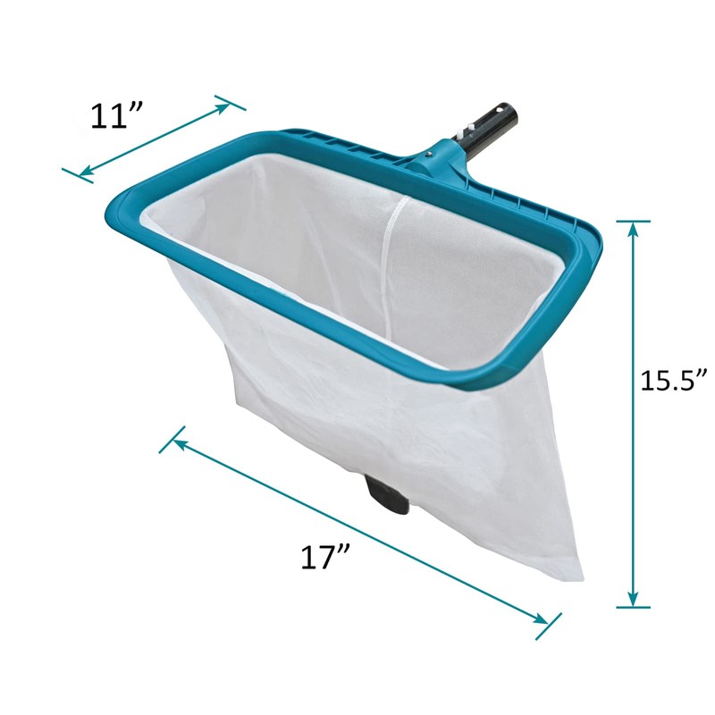 POOLWHALE Professional Pool Skimmer Net, Heavy Duty Swimming Leaf Rake