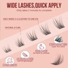 Wispy-Cluster-Lashes Kit 10-18mm, Natural-Lashes-Cluster Kit D curl, Higu clace Eyelashes-