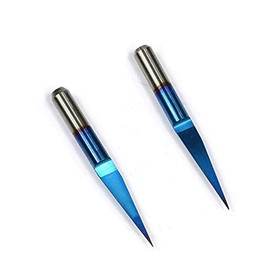 30 Degree V Groove Bit 0.1mm Carbide PCB Nano Blue Plating Engraving Tool Tungsten Carbide CNC Router Bit 1/8" Shank for Woodworking