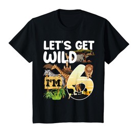 6 Year Old Zoo Birthday Safari Jungle Animal 6th B-day T-Shirt