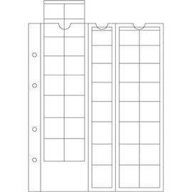 Leuchtturm1917 Lighthouse Coin Sheets for Euro Sets Clear