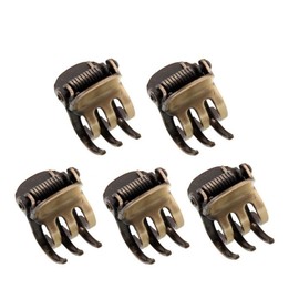 5Pcs Mini Metal Hair Claw Clips, Mini Hair Clamp Side Bangs Clip Hair Styling Tool Hairpins Hair Accessories for Women Clips and Barrettes Hair Accessories