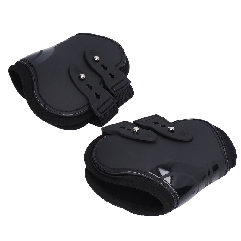 2Pcs Horse Tendon Boots Set Sturdy Adjustable PU Shell Tendon